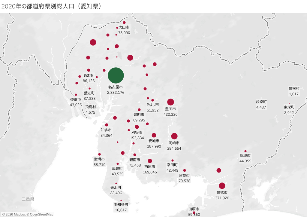 愛知人口2020