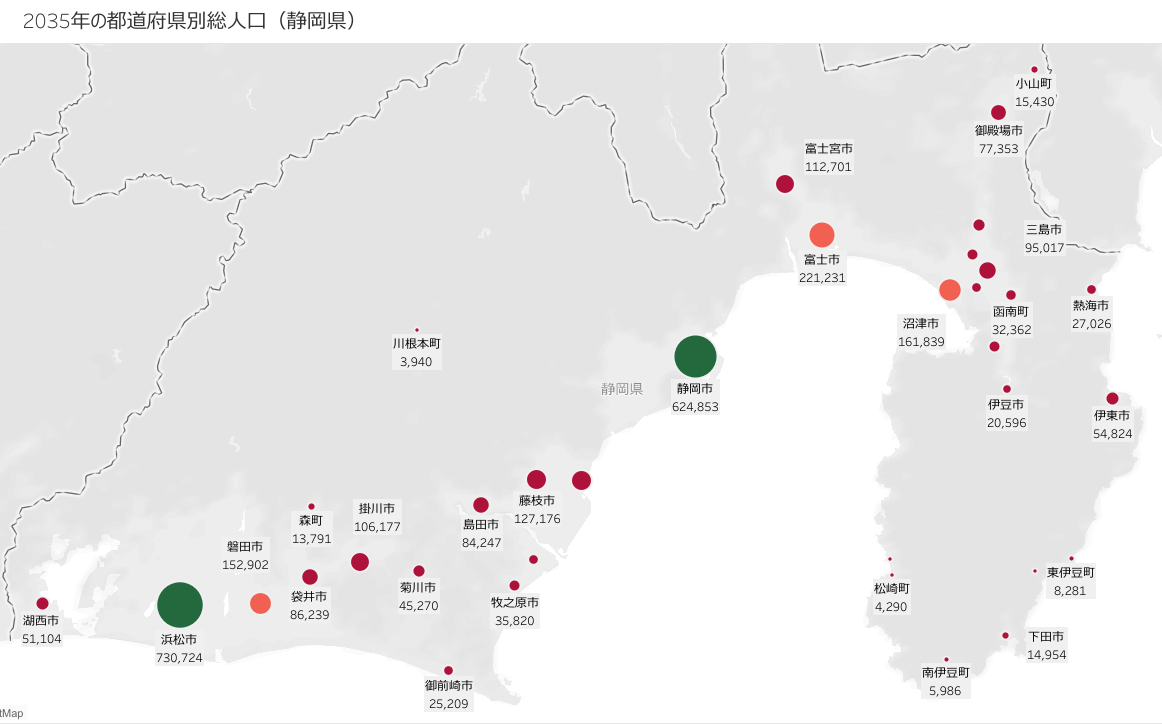 静岡人口2035